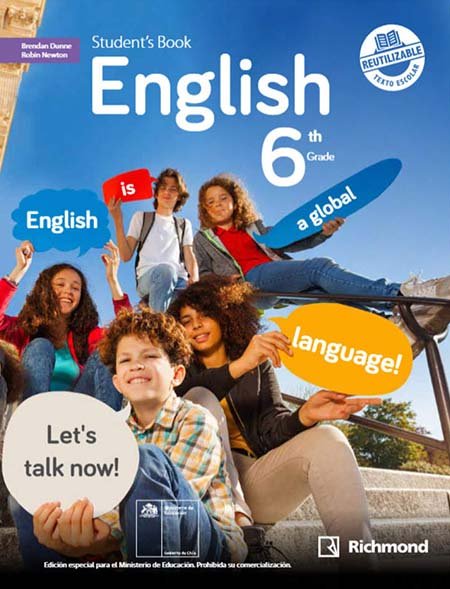 Libro de Inglés 6º Básico pdf para descargar